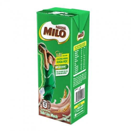 Sưã Bột Pha Sẵn Milo Hộp 180ml (Thùng 48 Hộp)