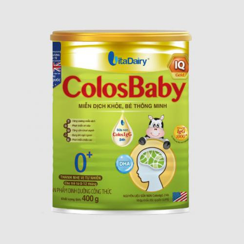 Sữa Bột ColosBaby IQ Gold 0+ Lon 400gr (0-12 Tháng)